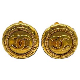 Orecchini rotondi Chanel Coco Mark