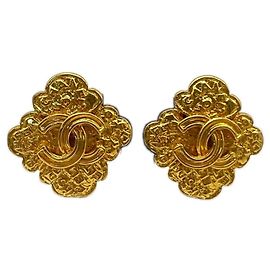 Pendientes de clip Chanel Coco Mark Gold