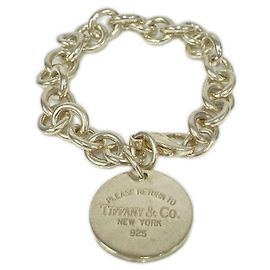 Autre Marque Tiffany & Co. Return to Tag Armband aus Sterlingsilber mit Anhänger