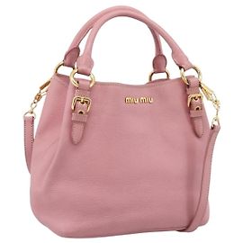 Miu Miu Madras Convertible Leather Medium