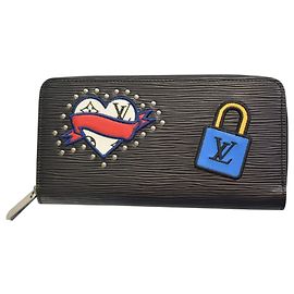 Louis Vuitton LV Stories Cartera Zippy - Cuero Epi Negro