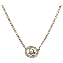 Pendente in metallo con logo vintage Christian Dior