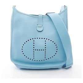 Hermès Hermes Evelyne 3 Trois GM Celeste Schultertasche