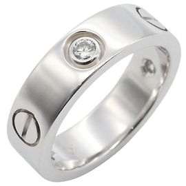 Cartier Love Ring in 18K Weißgold mit Diamanten