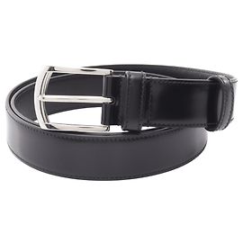 Cintura in pelle nera Prada da uomo