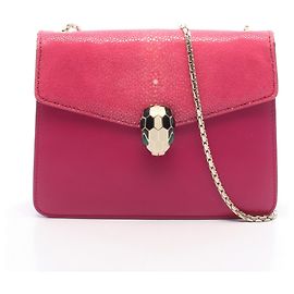 Bulgari Borsa a tracolla Bvlgari Serpenti Forever in pelle rosa