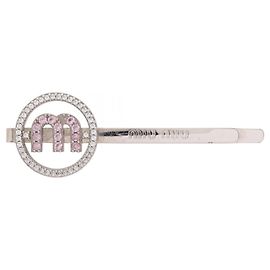 Fermi di capelli Miu Miu Circle Logo