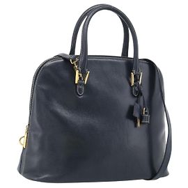 Salvatore Ferragamo Top Handle Leather Micro