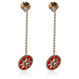 Christian Dior Rose Gold Diamond Rose Des Vents Ohrringe