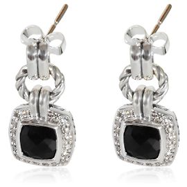 Orecchini Albion David Yurman in argento sterling, onice e diamante