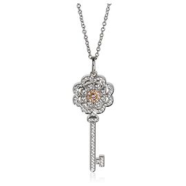 Pendente Chiave Rose in Oro Rosa e Diamanti Tiffany & Co.