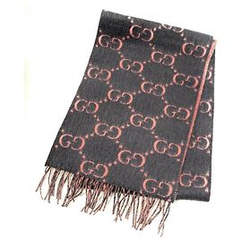 GUCCI Alpaca Wool GG Scarf/Stole