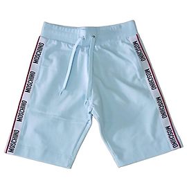 Pantaloncini Moschino Underwear in misto cotone azzurro