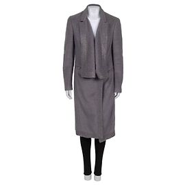 Cappotto dritto Roberto Cavalli grigio, taglia 42 usato