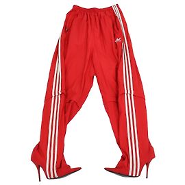 Autre Marque Balenciaga x Adidas Pantashoes in nylon a righe rosso