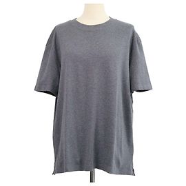 Loro Piana Dark Grey Cotton Ray Crew Neck T-Shirt