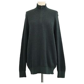 Camisola Roadster em cashmere Loro Piana Verde escuro