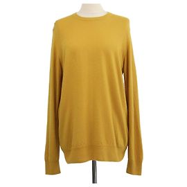Loro Piana Mustard Yellow Baby Cashmere Crewneck Sweater