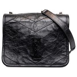 Autre Marque Borsa a tracolla Saint Laurent Cassandra Niki con logo YSL e catena
