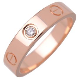Fede nuziale Cartier Love 1 Diamante Oro Rosa 18K con Diamante