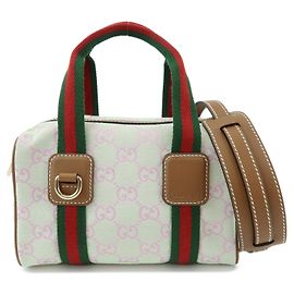 Gucci Web Boston GG Canvas Mini