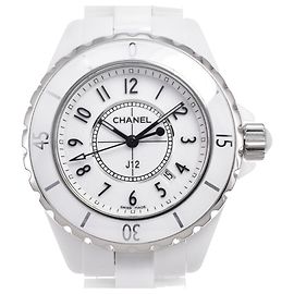 Chanel J12 Quartz Cerâmica e Aço Inoxidável com Marcadores de Diamante 33