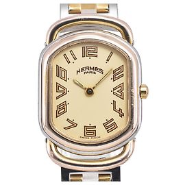Hermès Hermes Rallye Quartz Stainless Steel and Plated Metal 20