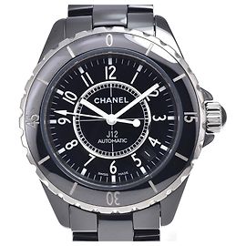 Chanel J12 Automatic Ceramic and Stainless Steel with Diamond Bezel 38