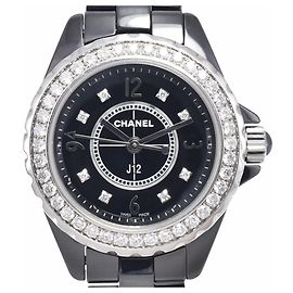 Chanel J12 Quartz Keramik und Edelstahl mit Saphir-Lünette und Diamant-Indizes 29