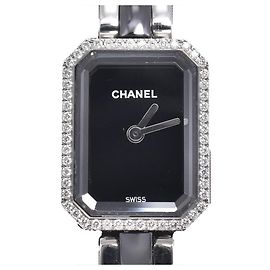 Chanel Premiere Mini Quartz Stainless Steel and Ceramic with Diamond Bezel 15