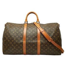 Louis Vuitton Monogram Keepall Bandoulière 55 Boston Bag