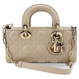 Christian Dior Lady D-Joy Cannage Quilt Lambskin Small