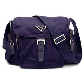 Prada Tessuto Nylon Crossbody Bag violett