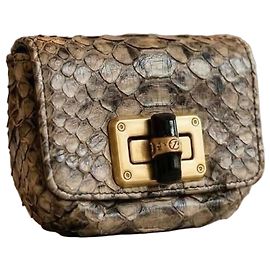 Lanvin Porta-moedas/chaveiro Lancia em pele de Piton genuína