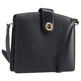 LOUIS VUITTON Epi Capuchin Shoulder Bag Black M52342 LV