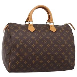 LOUIS VUITTON Monogram Speedy 35 Hand Bag M41524 LV