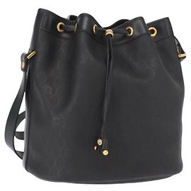 Christian Dior Schultertasche aus Honeycomb Canvas PVC Schwarz Gold