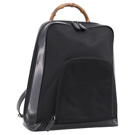 GUCCI Bolso de Hombro Bamboo Nylon Negro 003 2058 0059 5