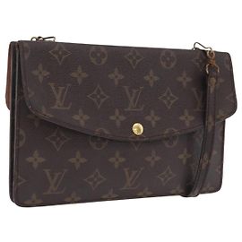 LOUIS VUITTON Monogram Double Rabat Shoulder Bag M51815 LV
