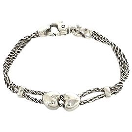 Autre Marque Bracciale Tiffany Vintage Double Rope Heart