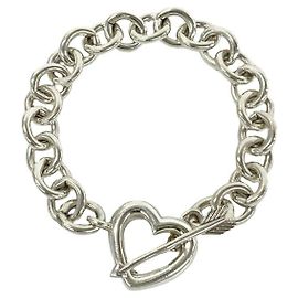 Autre Marque Pulsera con dije de corazón y flecha Tiffany Vintage
