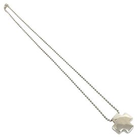 Autre Marque Collana a catena a pallini Tiffany Vintage Roman Cross