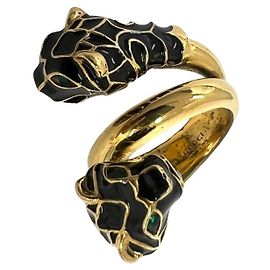 Anello a fascia GUCCI Double Tiger Head