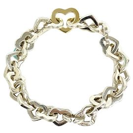 Autre Marque Bracciale Tiffany Vintage Heart Link in Argento 925