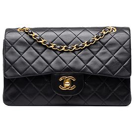 Chanel Black Small Classic Lambskin Double Flap