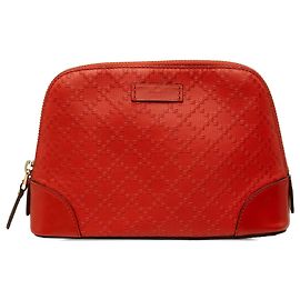 Neceser de piel de becerro Gucci rojo con Diamante