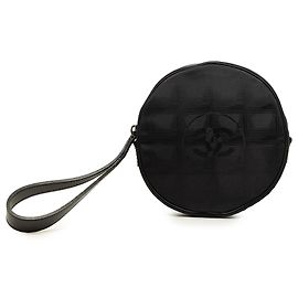 Pouch rotonda Chanel Black New Travel Line in nylon