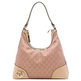 Borsa a tracolla Gucci Lovely in canvas GG rosa