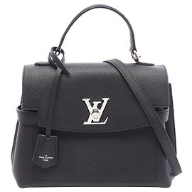 Louis Vuitton LockMe Ever BB in pelle di vitello grana nero