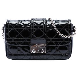 Dior Black Patent Cannage Miss Dior Promenade Crossbody